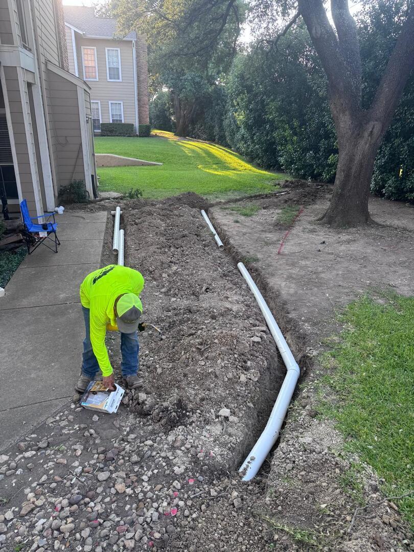 backyard french drain solution
