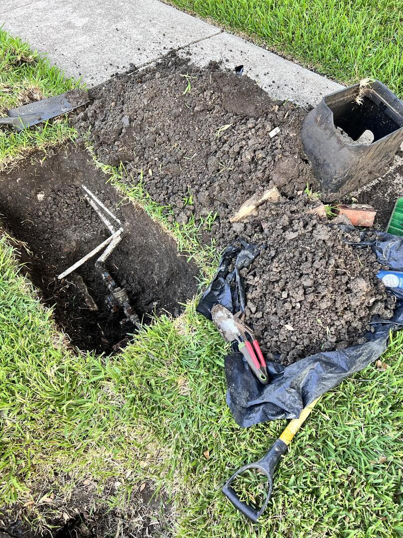 Irrigation system installation lawn watering