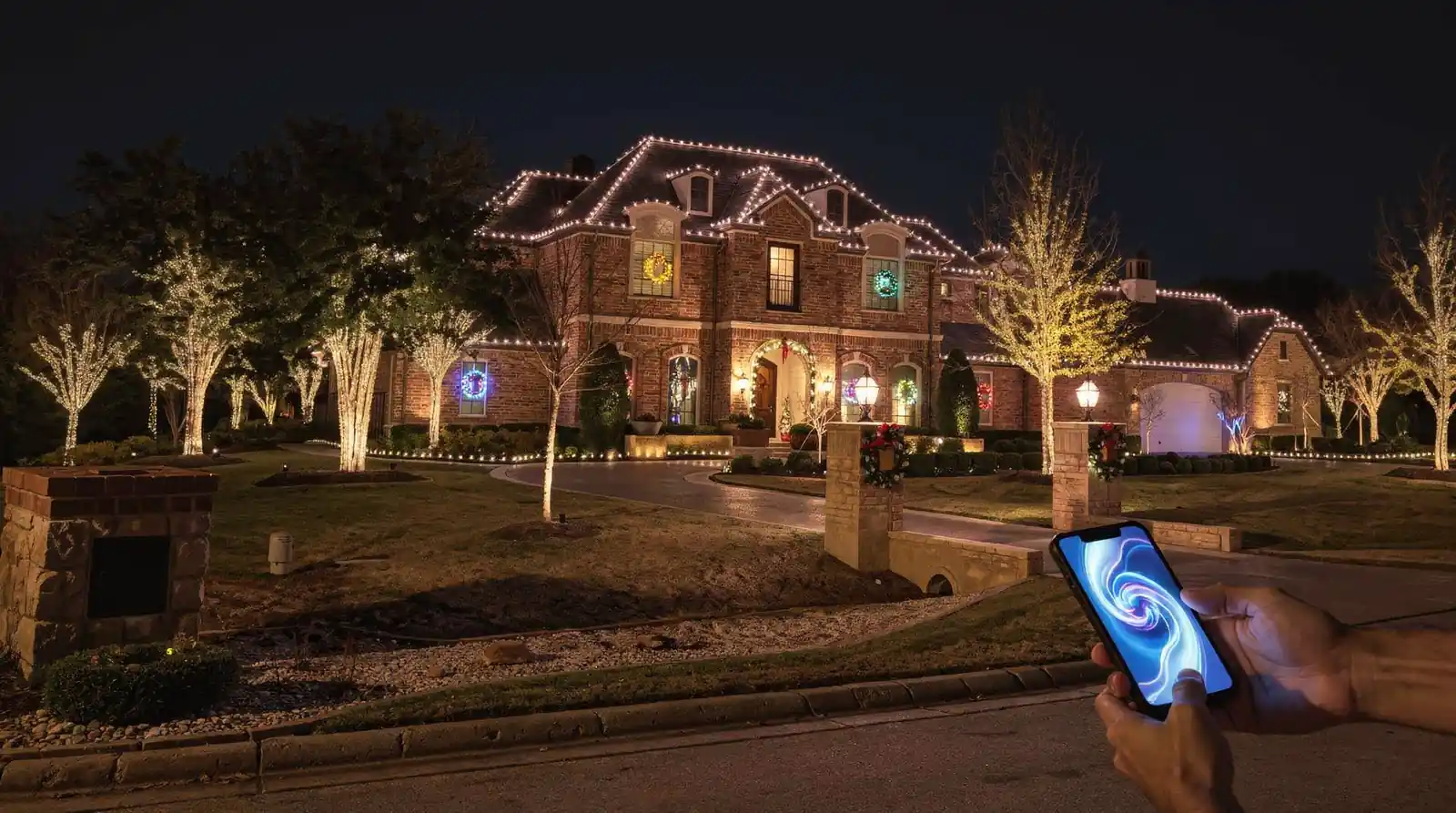 Permanent LED lighting suits Plano homeowners who want dependable vacation display without the yearly ladder